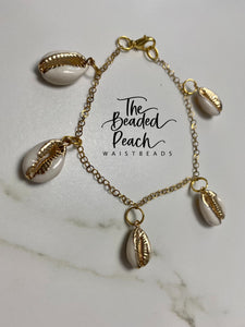 Cowrie Gold Plated Anklet